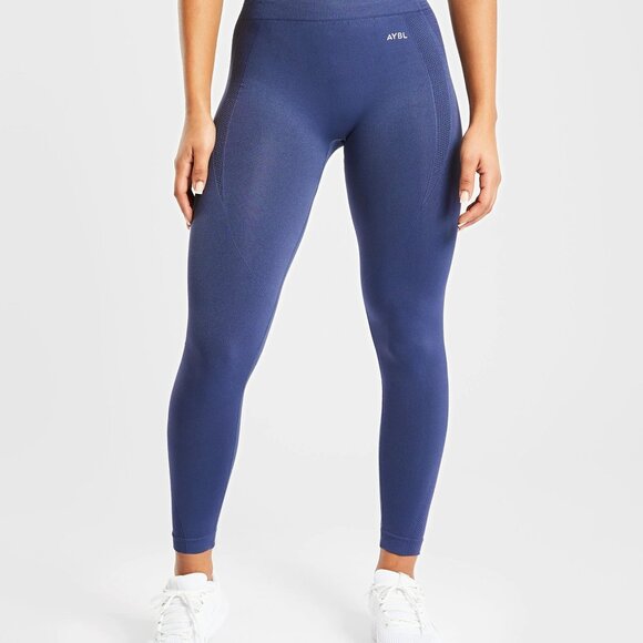 AYBL Balance V2 Seamless Leggings - Navy Blue - Picture 2 of 4